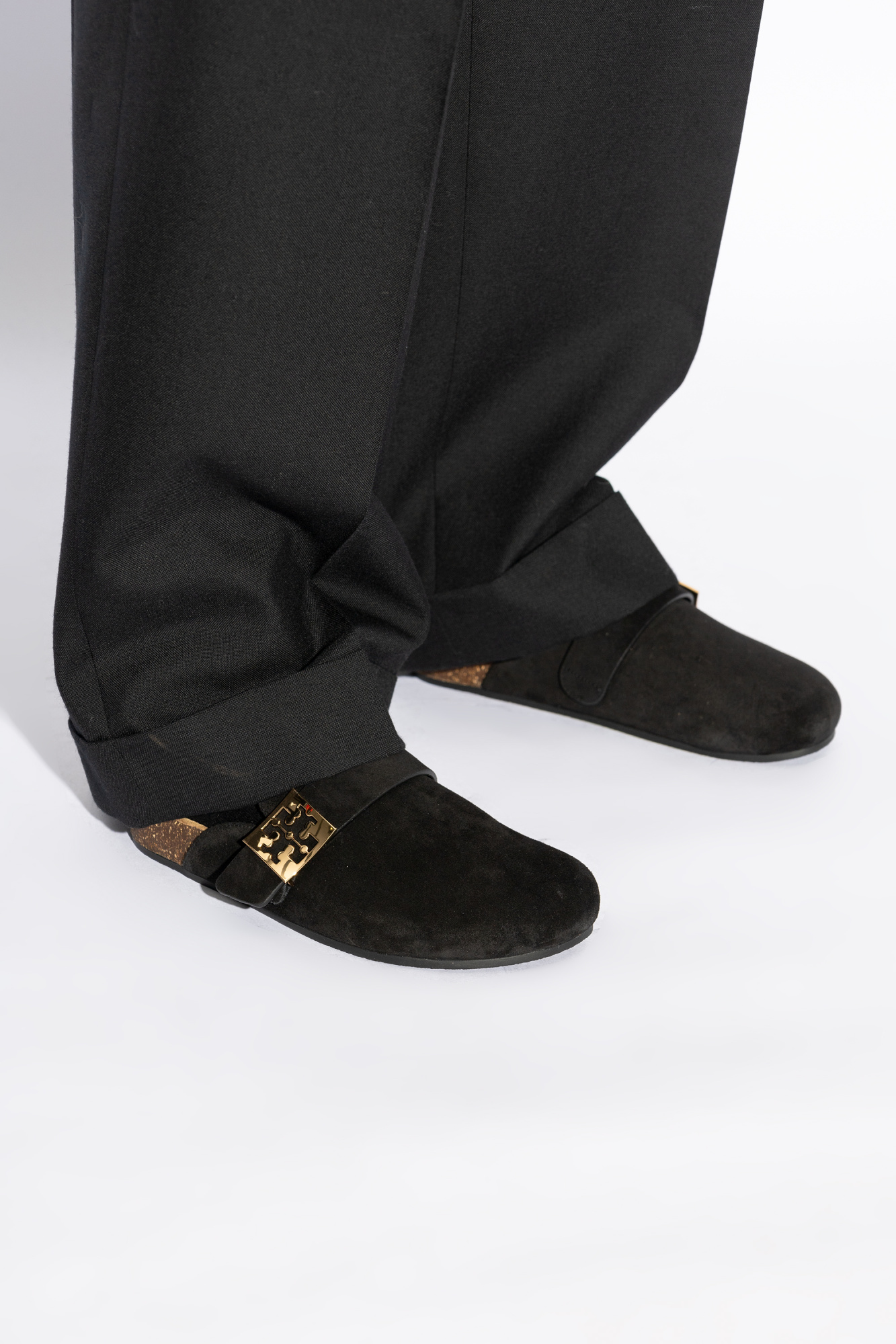 【関税&送料込】Tory Burch Black Suede Mellow Slippers P00874502.jpg